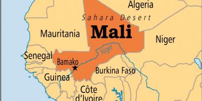 Карта бамако Мали