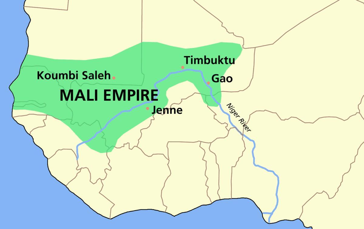 Карта древнего Мали
